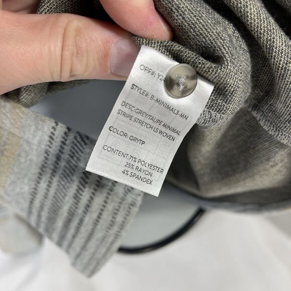 CRAFT FLOW LONG SLEEVE BUTTON DOWN SHIRT MENS SMALL COLLARED STRIPED RAYON NWT - Picture 12 of 14